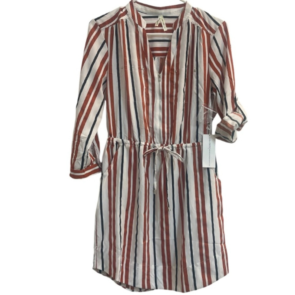 NWT Live 4 Truth Striped Tunic Dress with Adjustable Sleeve Size Women’s Small